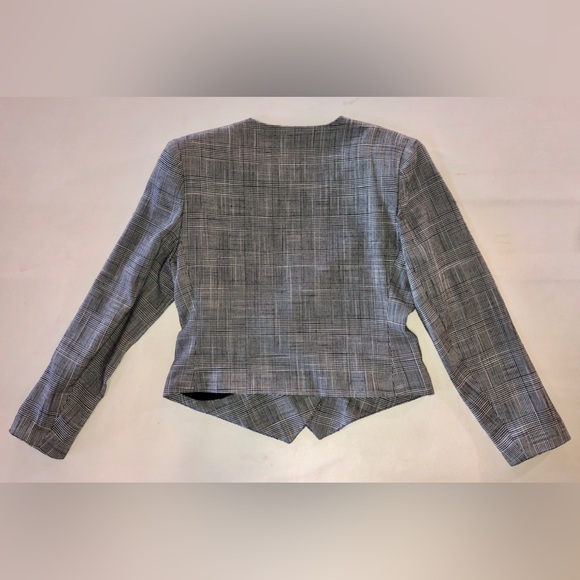 Vintage Glen Plaid Fitted Cropped Lined Blazer (11/12) - Picture 9 of 16